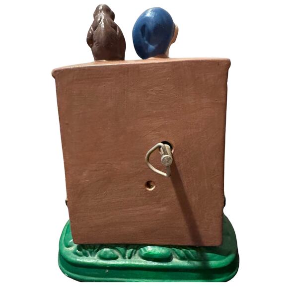 Vintage Organ Grinder with Monkey Figurine Music Box – Hand-Painted Collectible - Picture 4 of 6